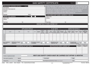 Landlord Gas Safety Certificate
